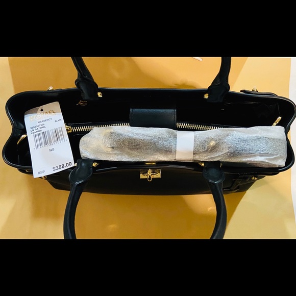 🆕 MICHAEL KORS Gramercy Large Leather Satchel - Picture 5 of 7